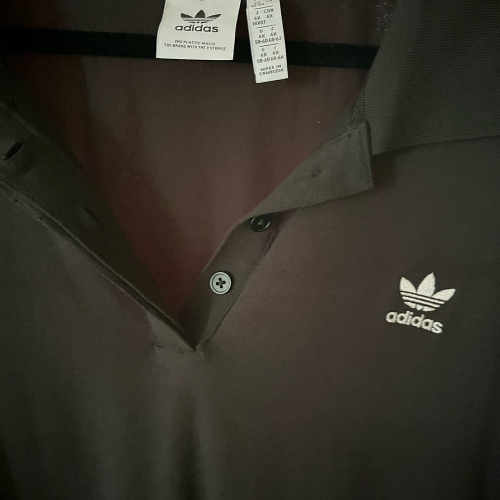 Adidas Black Mini Dress with White Stripes - Picture 2 of 3